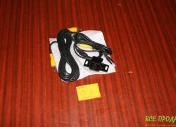 Камера заднего вида с разметкой и проводами